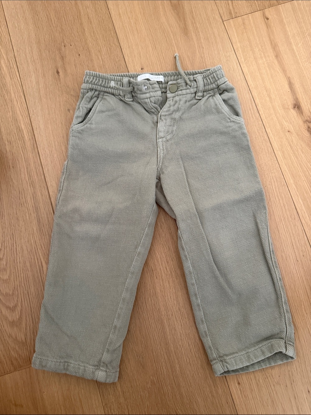 Zara Kids Light Beige Casual Trousers